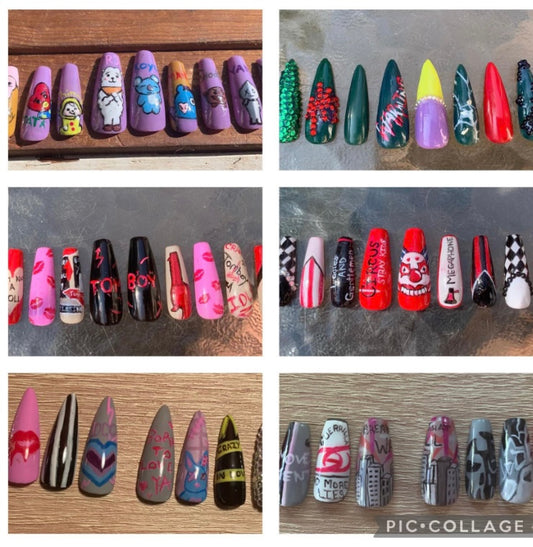 (AAA) Custom K-POP Press On Nails