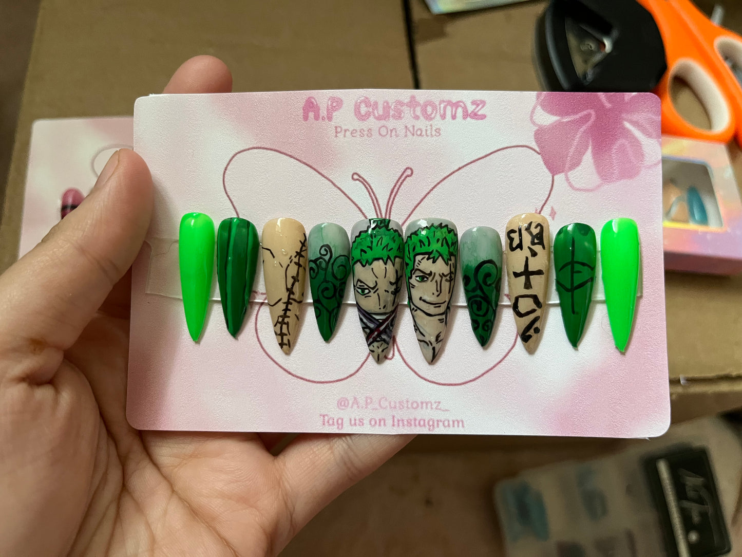 One Piece "Zoro" Press On Nails