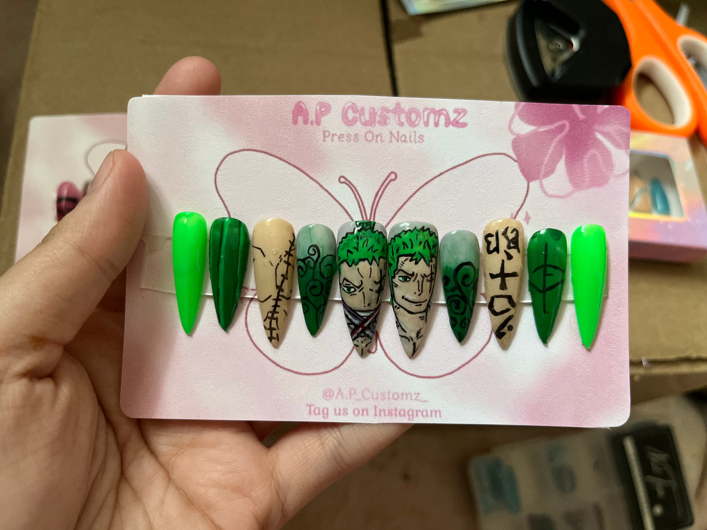 One Piece "Zoro" Press On Nails