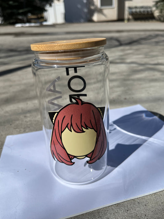 Anya Spy x Family Glass Cup