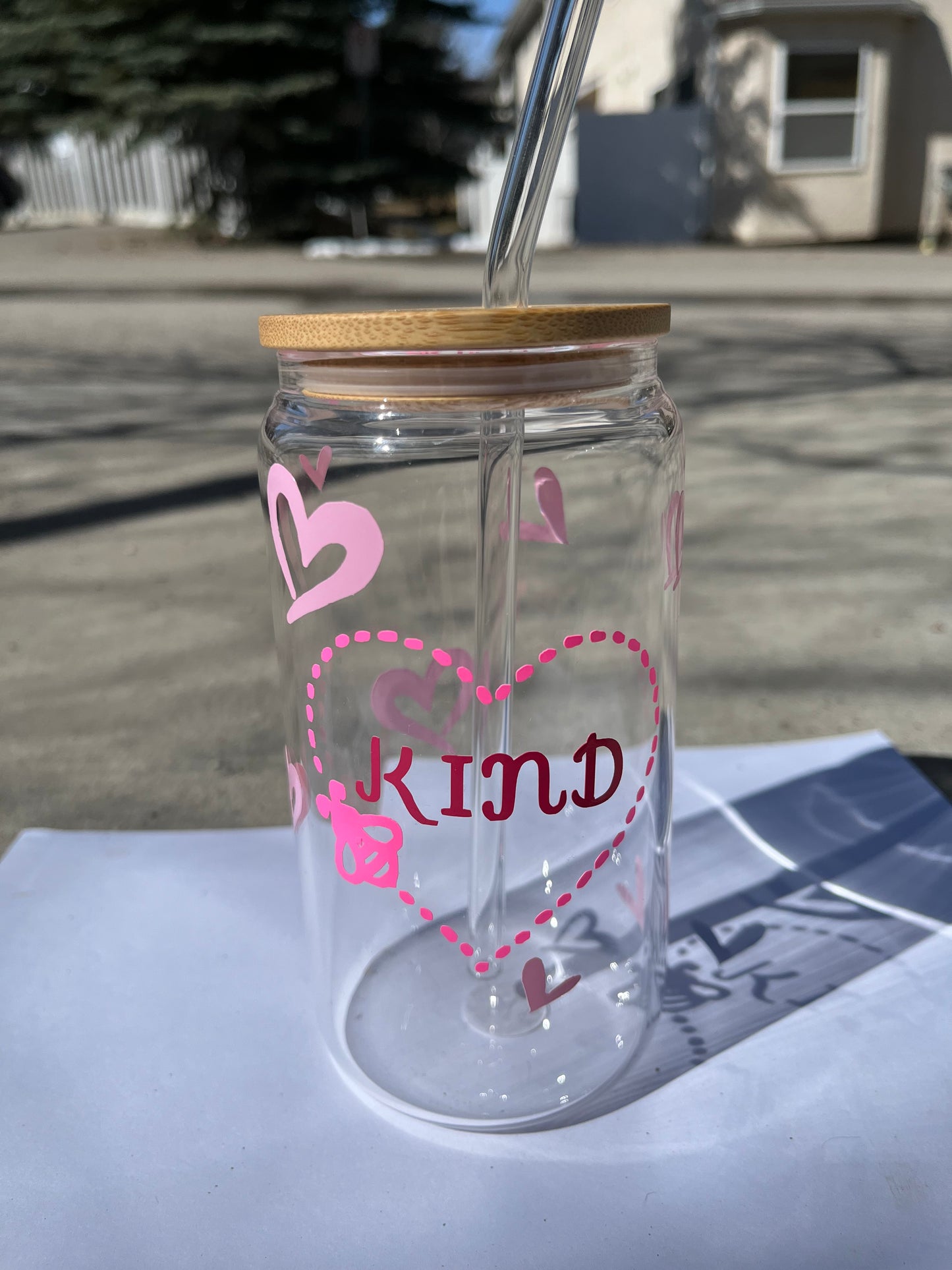 Be Kind Glass Cup