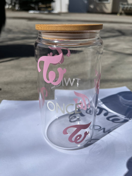 Twice Kpop Glass Cup