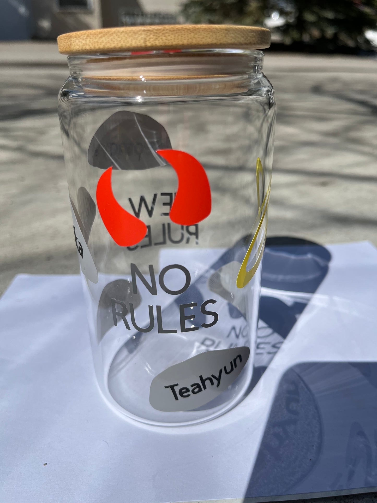 TXT No Rules Kpop Glass Cup