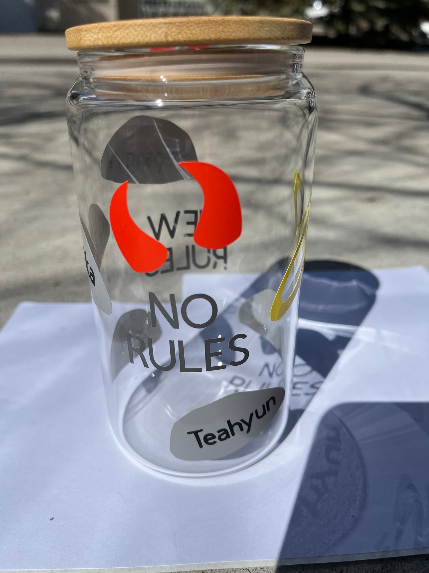 TXT No Rules Kpop Glass Cup