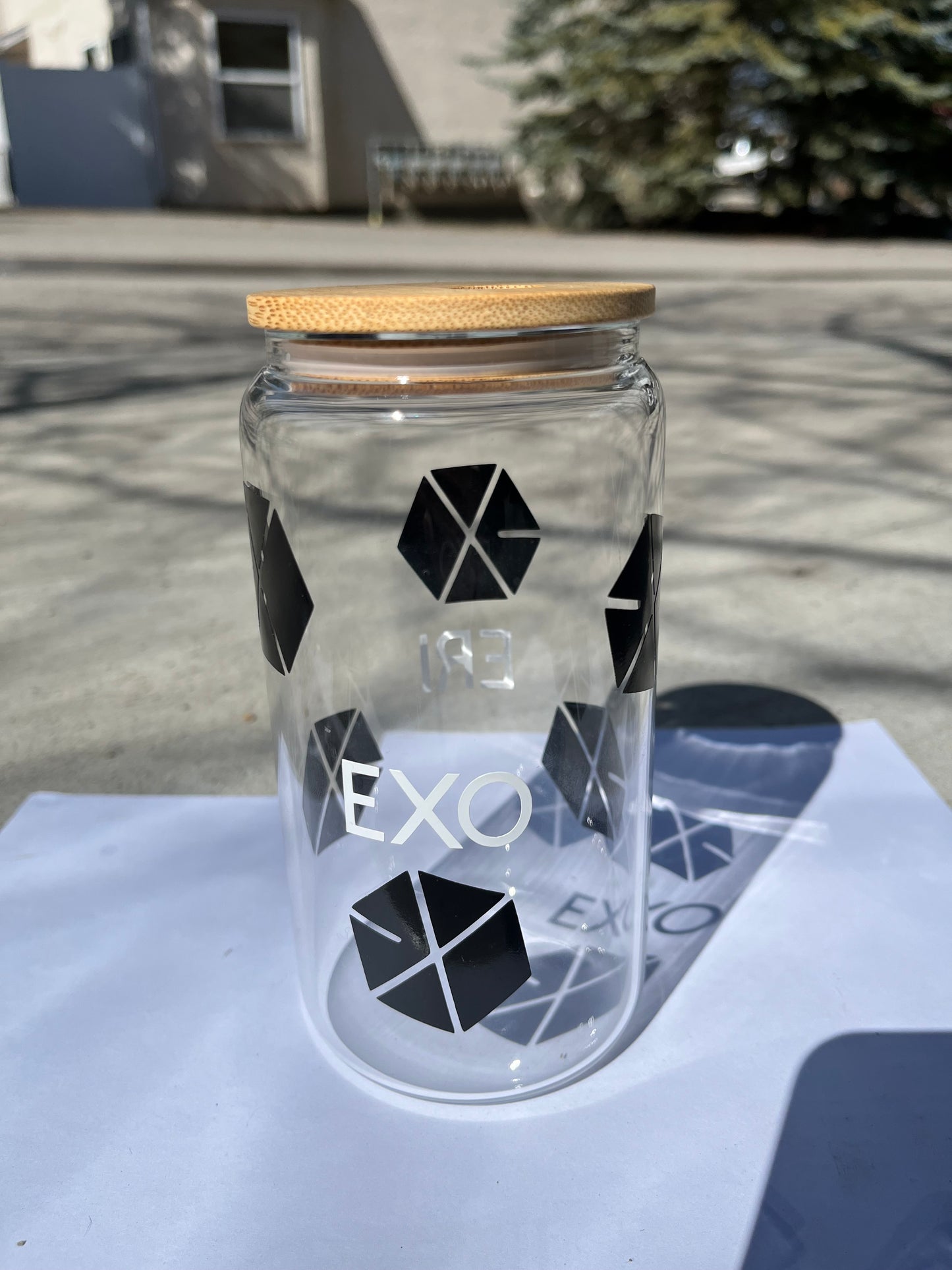 Exo Kpop Glass Cup