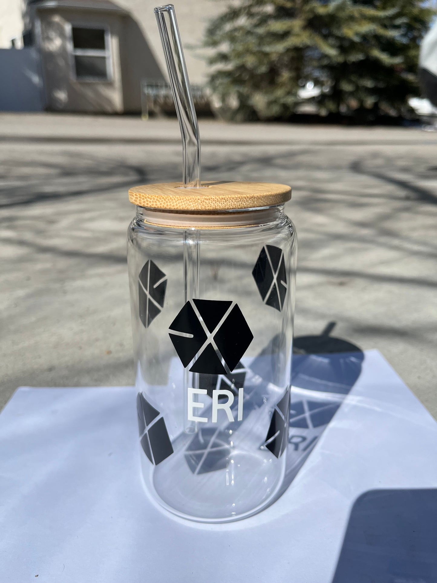 Exo Kpop Glass Cup