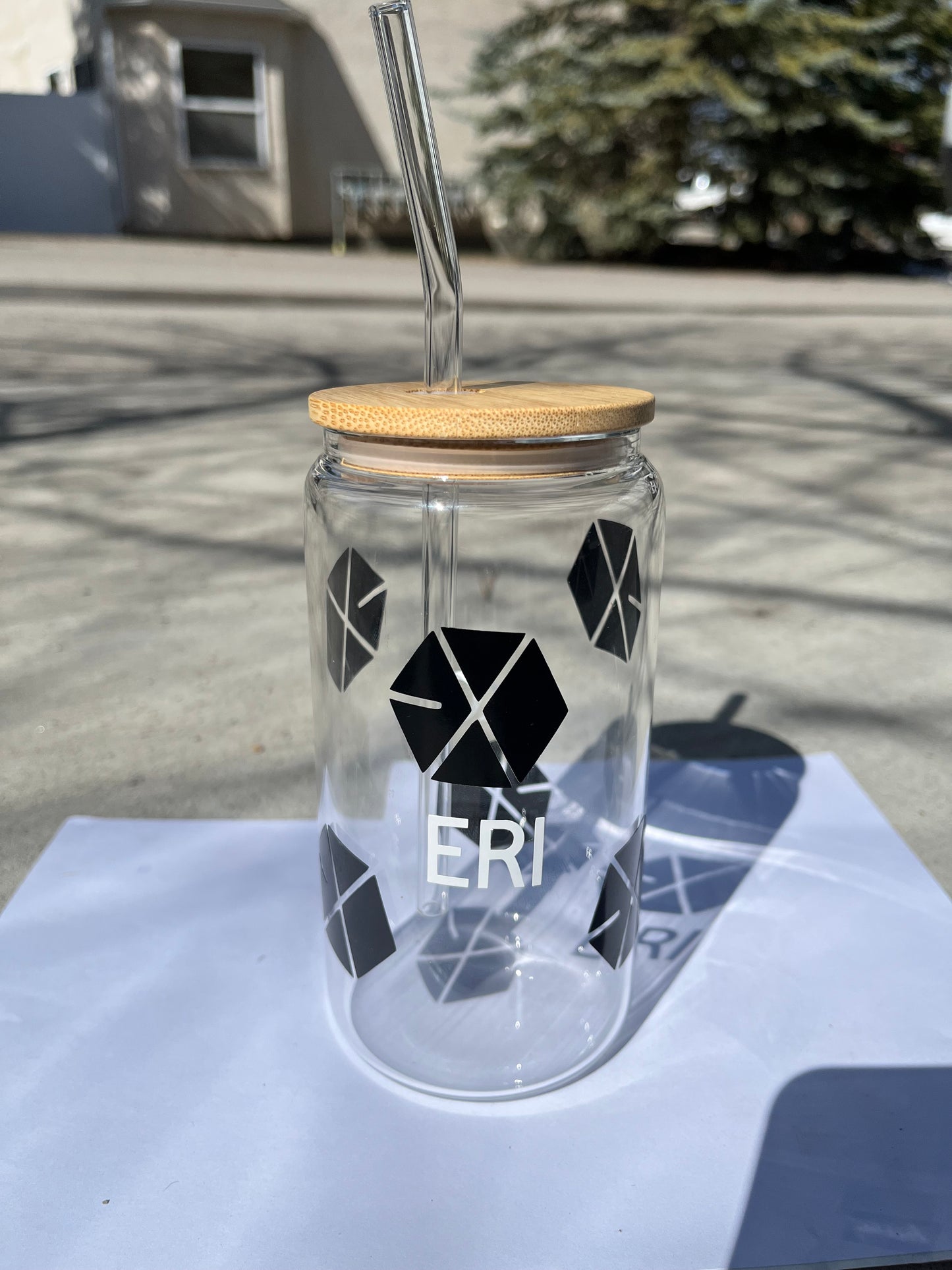 Exo Kpop Glass Cup