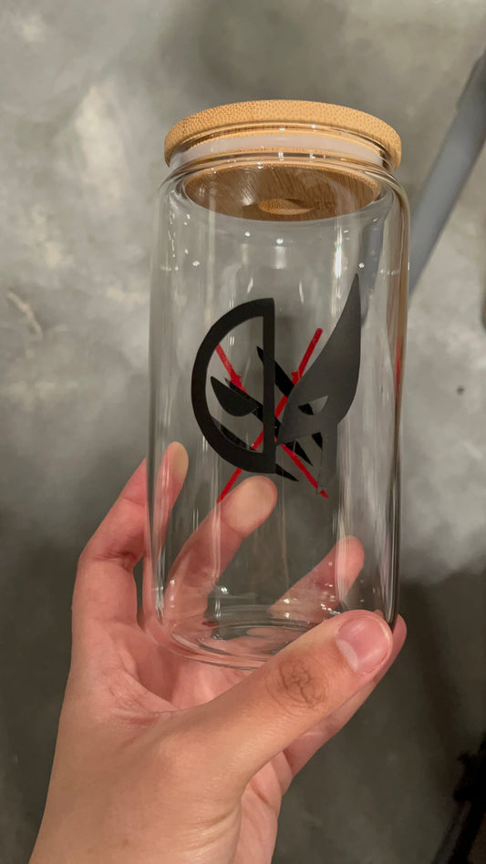 Deadpool and Wolverine Vinyl Glass Cup