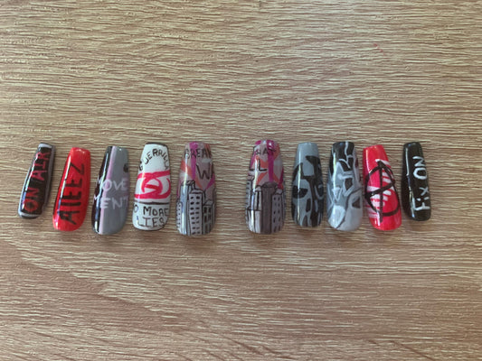 KPOP Ateez "Guerrila" Press On Nails